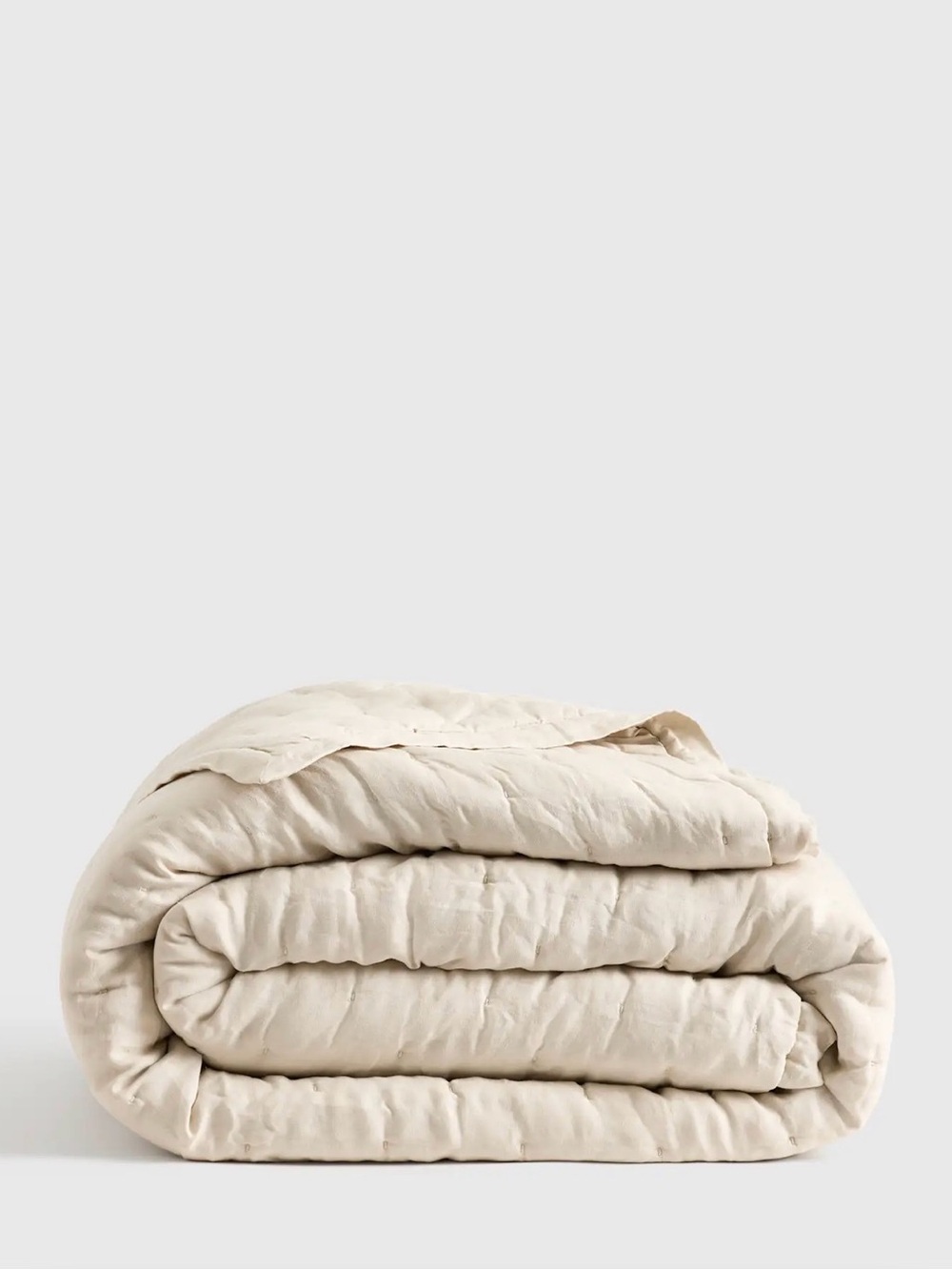 Quince European Linen Dream Quilt - Sand